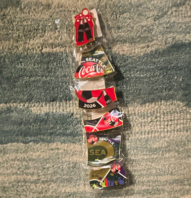 World Cup Coca-Cola Seattle 6 pin bottle set