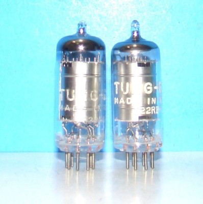 12BE6 Tung-Sol AA5 2 radio audio electron amplifier vacuum tubes valves tested