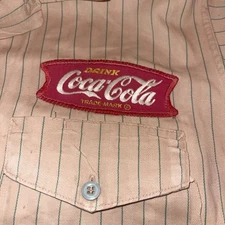 1950s Riverside Masterbilt Coca Cola Size 16 L 16 1/2 Work Shirt Vtg - Royce -