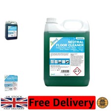 5 Litre Lemon-Scented Neutral Floor Cleaner - Low Foaming for All Surfaces 3.99 per litre
