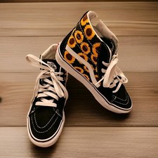 VANS SK8 Hi US Size Juniors 3.5 Sunflower Hightop Lace Up Shoes EU 34.5 UK 2.5