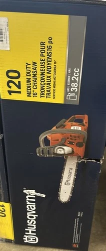 Husqvarna 120 Mark 3 Chainsaw, 38-cc, 2-Cycle X-Torq Engine, 16 Inch 97079616