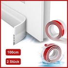 2x Türdichtung unten Zugluftstopper Türbodendichtung Kälteschutz selbstklebend