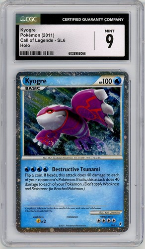 Kyogre graded CGC 9 for sale on eBay