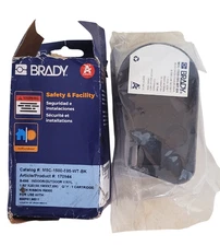 Brady M5C-1500-595-WT-BK M5C1500595WTBK Ribbon Cartridge New With Ripped Box