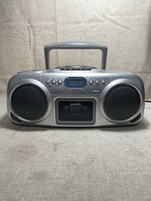 Aiwa CSD TD21 Compact Disc Stereo Radio Boombox Partially Working