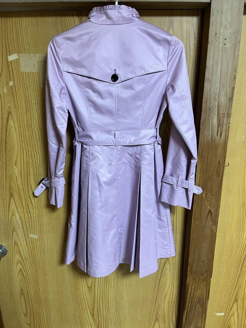 Burberry London Nova Check Trench Coat Light Purple 150/S