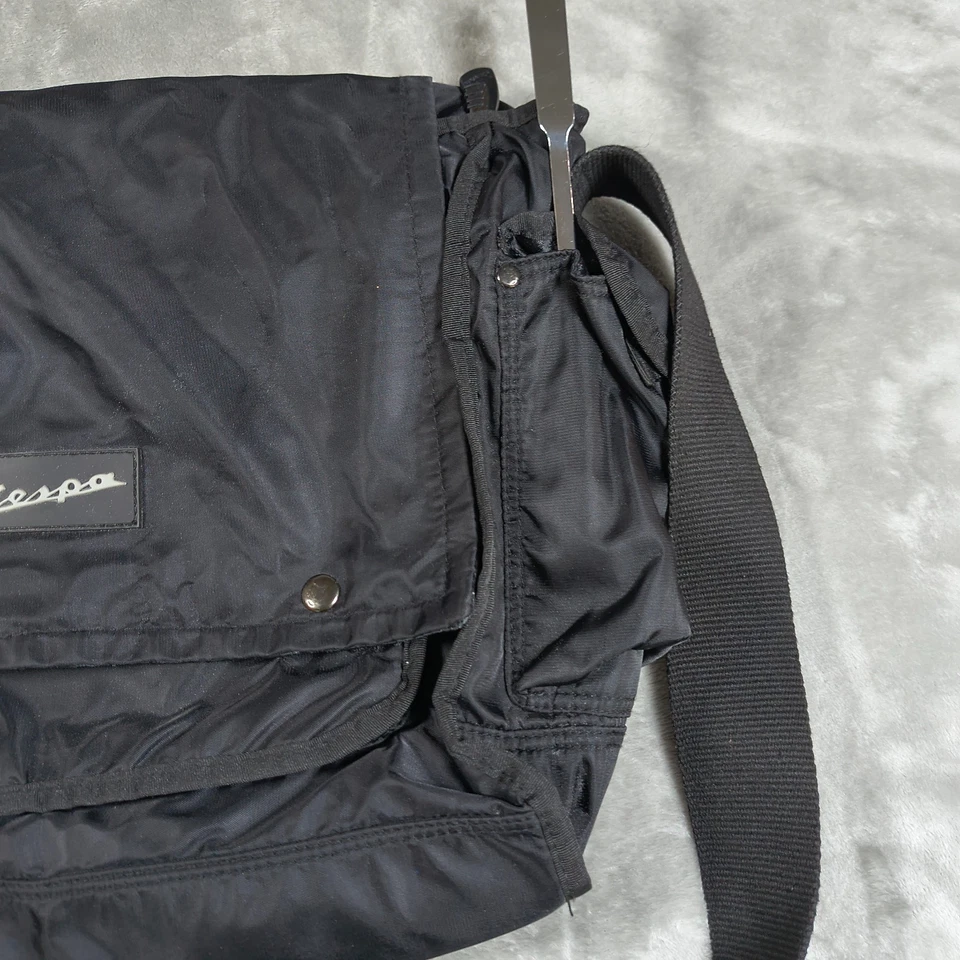 Vespa Messenger черный скутер крест тела плеча ноутбука карман новый с ярлыками - Изображение 3 из 4