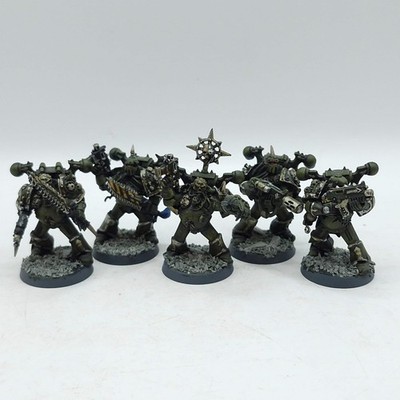 Warhammer 40k: Chaos Space Marines Finecast Plague Marines - gut bemalt (BI211