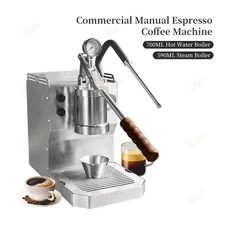 Commercial Manual Espresso Coffee Machine Vintage Style with Milk Frothing
