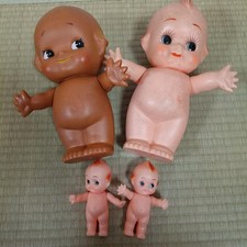 Kewpie Retro 1970 Black 4 Piece Set Bulk Sold Wings Soft Vinyl Vintage JPN Limit