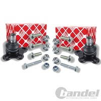 2X febi bilstein Traggelenke Vorne Beidseitig Passend FÜR CitroËN C2 C3 Peugeot