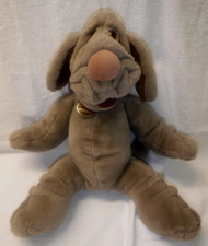 Vintage WRINKLES Dog Plush Hand Puppet w/Coll...