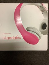 LilGadgets Kids Headphones Foldable Wired - pink On-Ear, Ages 3-7 - Volume ...