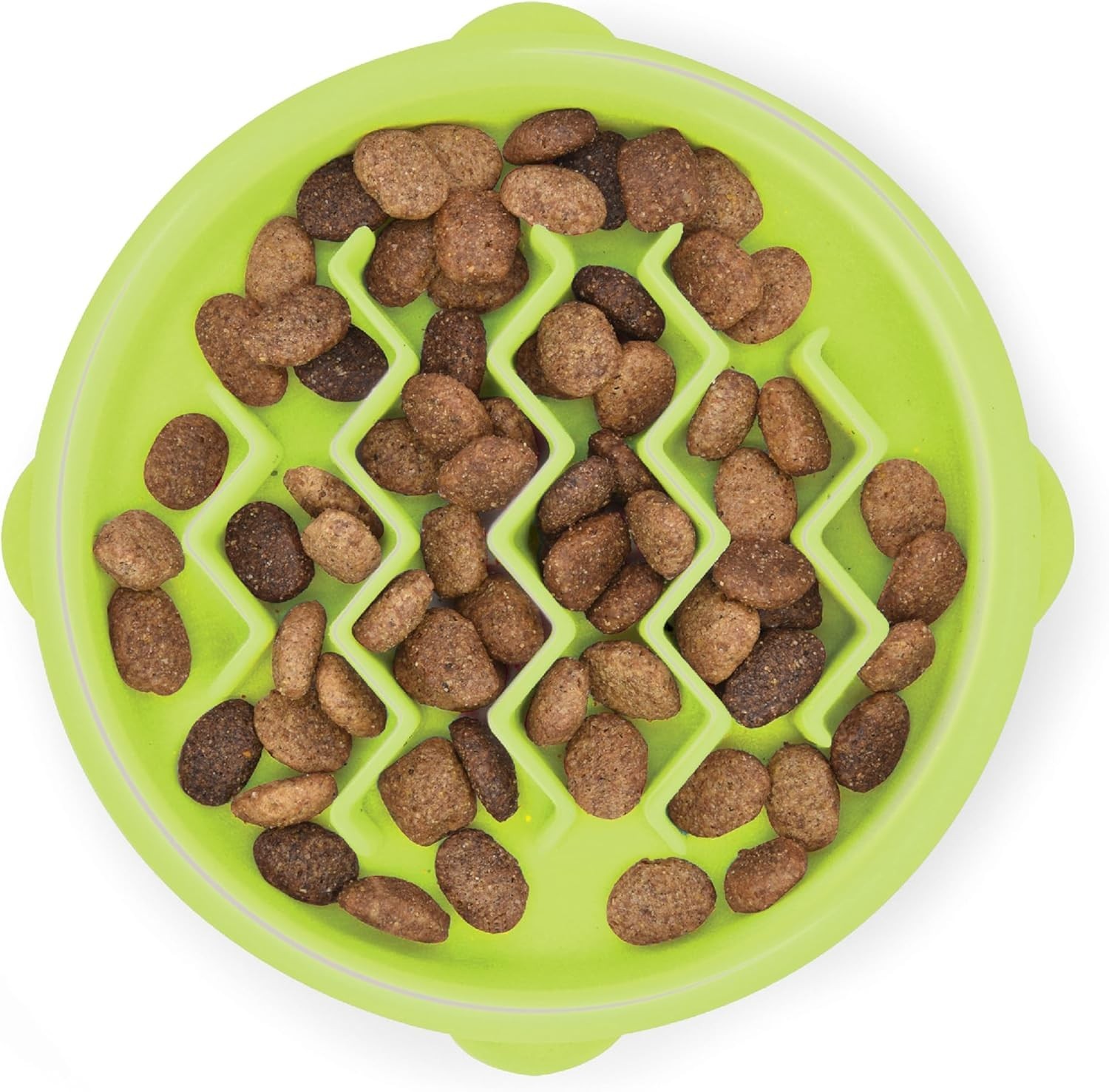 Green Kitty Slow Feeder Bowl  Healthy & Fun Eating for Your Cat