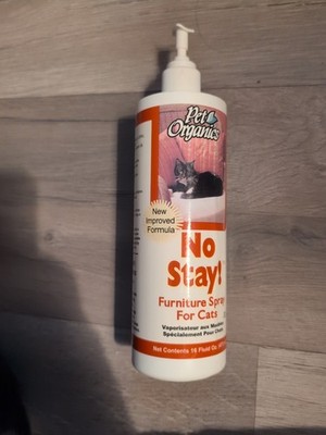 Pet Organics No Stay Furniture Spray for Cats 16oz Training Aid. L5