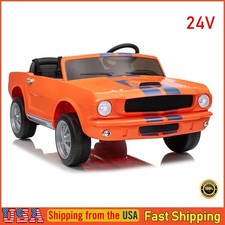 Kids Electric 24V Wheeler Car Ride on Toy GT350 Licensed Shelby Remote Control