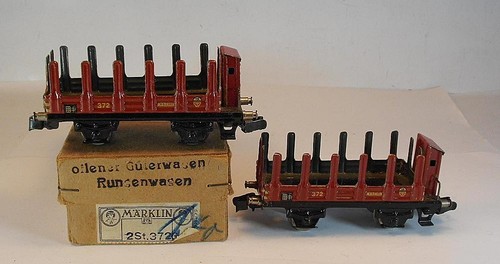 Märklin Spur 00 1/87 H0 Nr. 372 Rungenwagen Klauenk. Typ 1 Vorkrieg OVP #9783 | Condition: Gebraucht
