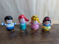 Little People Disney Princess Ariel, Prince Eric, Aurora, Snow White Lot 2012