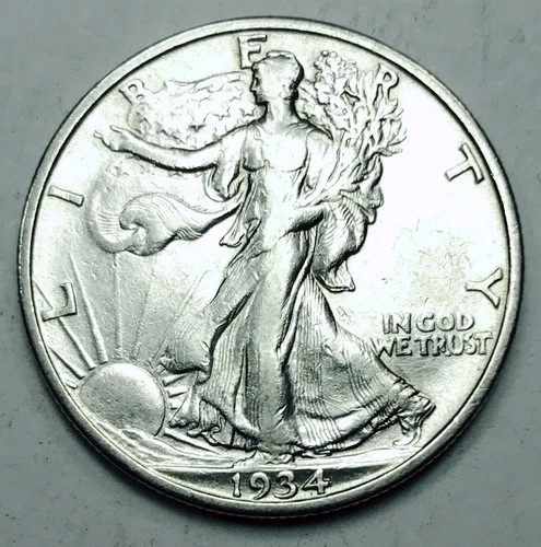 *1934 S WALKING LIBERTY HALF DOLLAR* *TOUGH DATE* NR #G3838