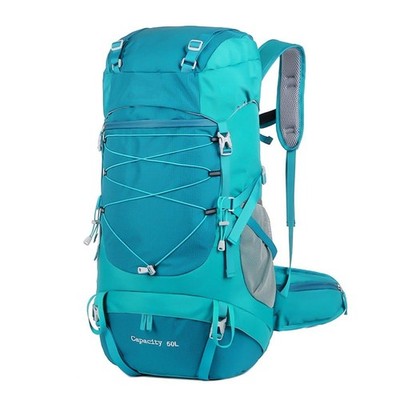 50L Hiking Backpack Lightweight Breathable Comfort w/ Rain Cover, Smart Design