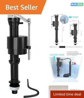 Height Adjustable Toilet Repair Kit A1320 - BPA-Free, Quiet & Fast Leak Solution
