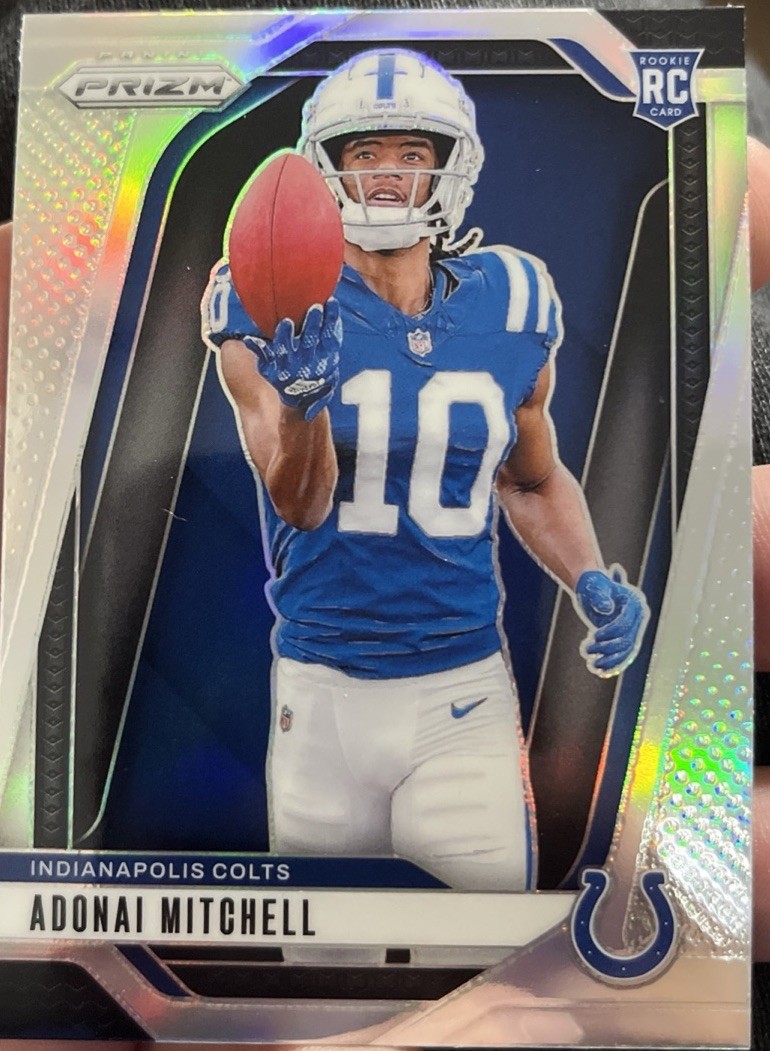 2024 Panini Prizm - Rookie Variations Adonai Mitchell #2 Silver Prizm (RC)