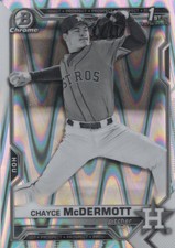 Chayce McDermott 2021 Bowman Draft Chrome Black White RayWave Refractor #BDC-13