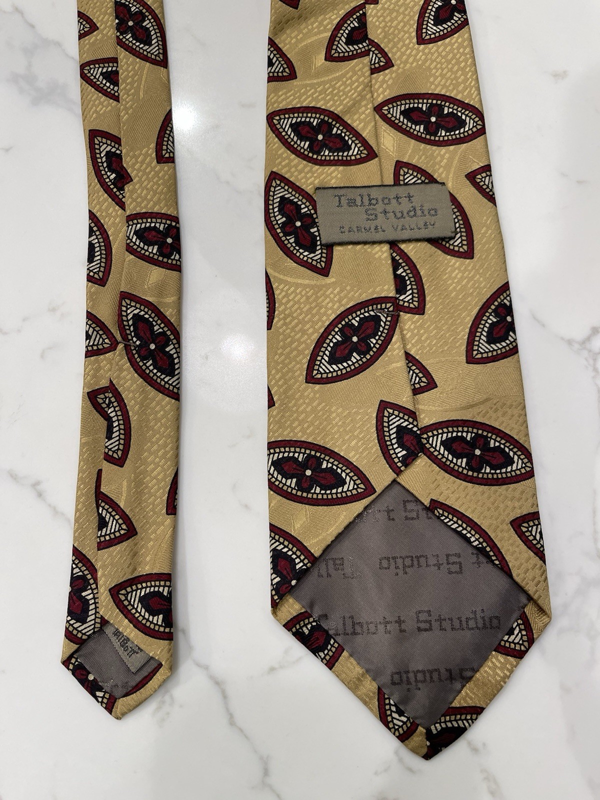 Vintage Robert Talbott Studio Abstract Paisley Me… - image 3