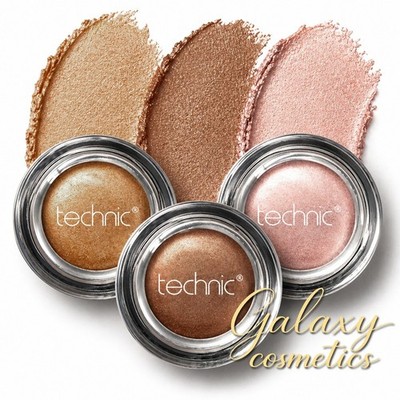 Technic Shimmer Glaze Cream Eyeshadow Pot Shimmer Metallic Finish