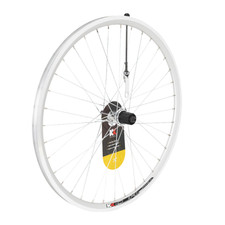 Ruota MTB Posteriore 26 Pollici | Cassetta QR Cerchio Freno | Cerchio in Lega 26" Argento KX COMP