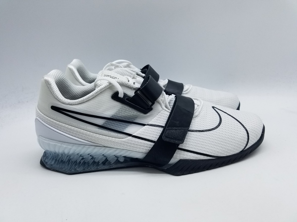 Nike Romaleos 4 Men's Size 15 Weightlifting Shoes White Black | eBay
