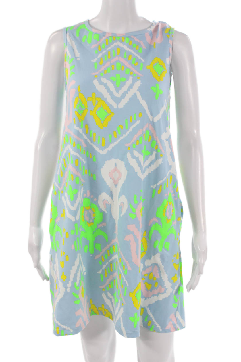 Dudley Stephens Womens Shift Dress Multicolor Sleeveless Round Neck Size XSFree Shipping in US $100+ Orders | $6.95 Orders Below