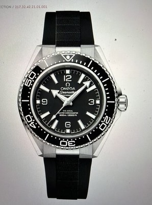Omega Seamaster Planet Ocean 600M 42mm BLACK Rubber Strap 2025 Release