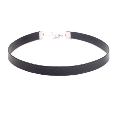 DIY Punk BDSM Gift Collar Custom Vegan Leather Choker Necklace Gothic - Picture 5 of 19