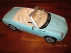 VTG RARE BLUE  2002 Mattel Barbie  Ford Thunderbird Convertible Car Toy Figure