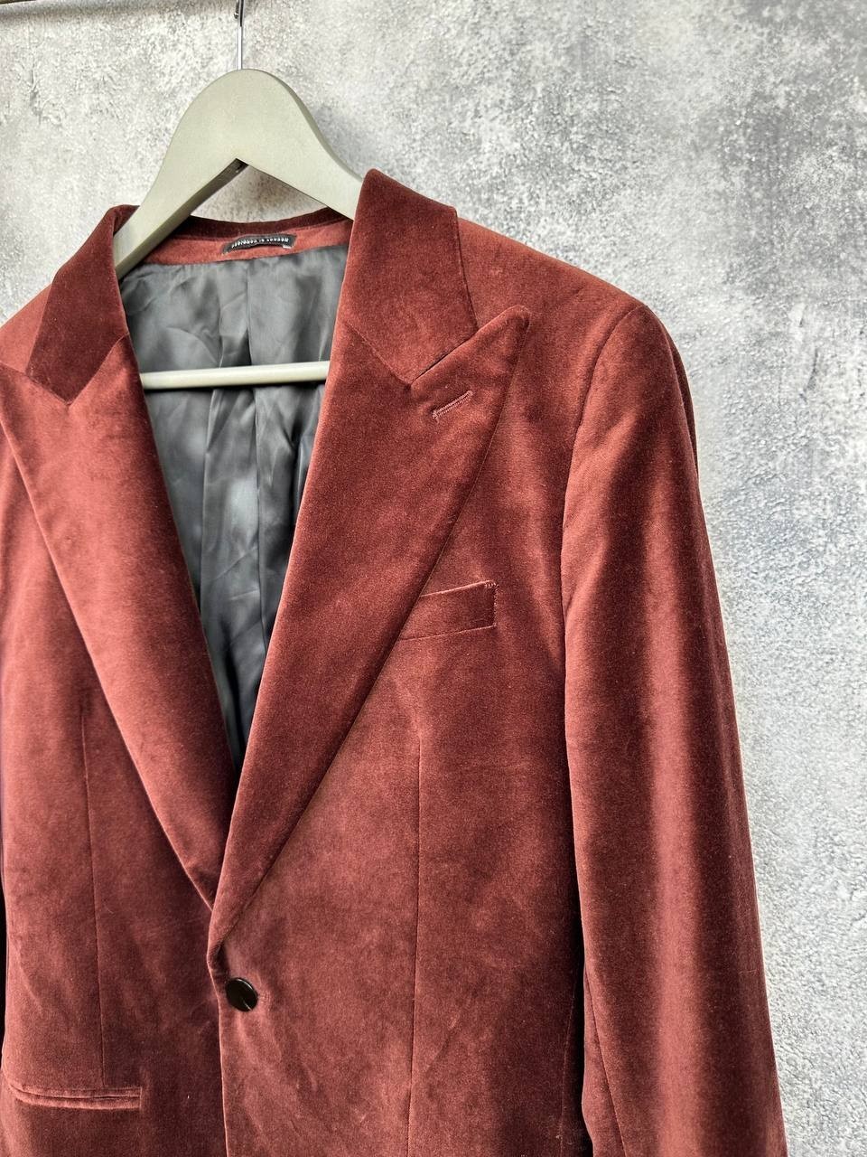 RRP $400 Reiss Apsara Tailored Single-Breasted Velvet Blazer Tailored-Fit Size S image 5