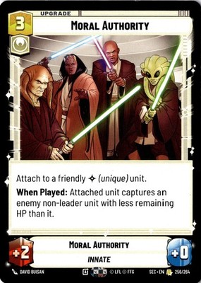 Moral Authority NM/M R 256/264 Secrets of Power Star Wars Unlimited