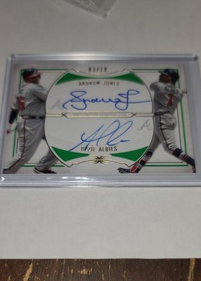 2019 Definitive Collection Dual Ronald Acuña Jr., Ozzie Albies #DAC-AA Green /10