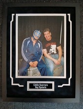 Eddie Guerrero And Rey Mysterio Autographed 12x18 Framed WWE Pro Wrestling Photo