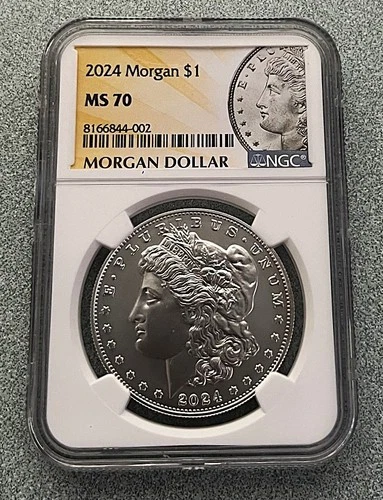 2024 SILVER  MORGAN DOLLAR GRADED BY NGC MS 70