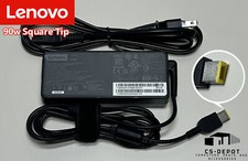 Lenovo Genuine OEM 90W 20V 4.5A AC/DC Power Supply Adapter Square / Slim Tip