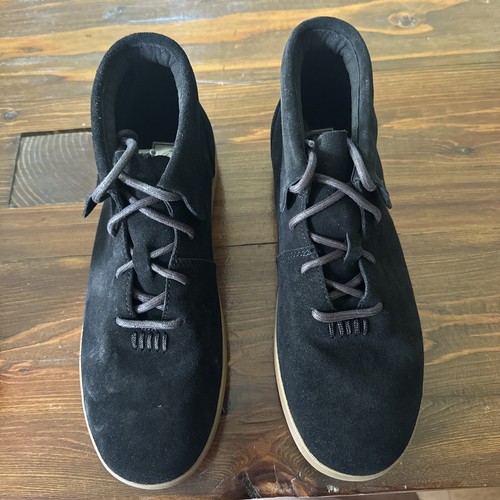 Size 9 Statehood Mens High-Top Moccasin Charcoal Gum Black Sneakers Shoes - Picture 4 of 13