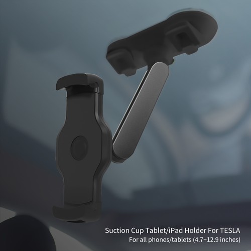 Support de téléphone Sucker iPad pour véhicule TESLA modèle 3/ Y/S/X support de téléphone - Photo 9 sur 10