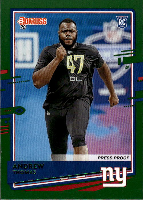 Andrew Thomas Panini Donruss #253 Green Press Proof