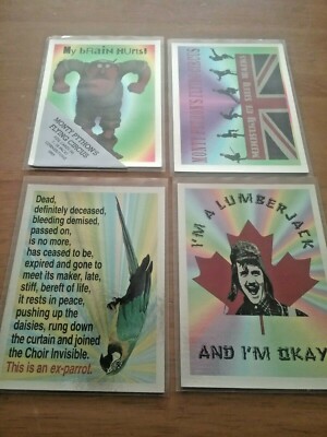 Monty Python's Flying Circus 4 Card Chase Foil Set F1-F4 1:18 Packs Cornerstone