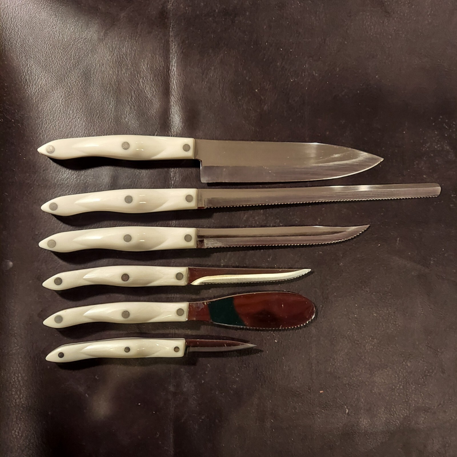 Cutco Galley Set Plus 6 with Block in Pearl White SMT Duty Free