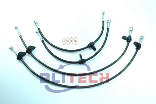 Blitech Stainless Brake Line Fit Acura Integra 94-97/Honda Civic 92-95 Front & R - Bild 2 von 8