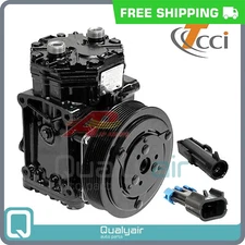 TCCI York Compressor and Clutch Kit - 8 Groove 6" Clutch