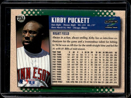 1995 Kirby Puckett Insert Single Cards MN Twins HOF YOU PICK CHOOSE CARDS! - Picture 69 of 123